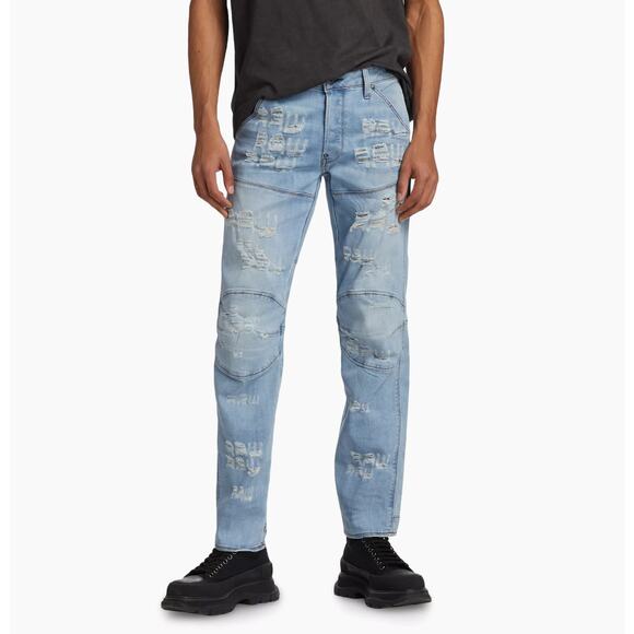 G-STAR RAW Jeans 36W x 36L 5620 3D Slim Fit Cutout Distressed Laser Cut Logo